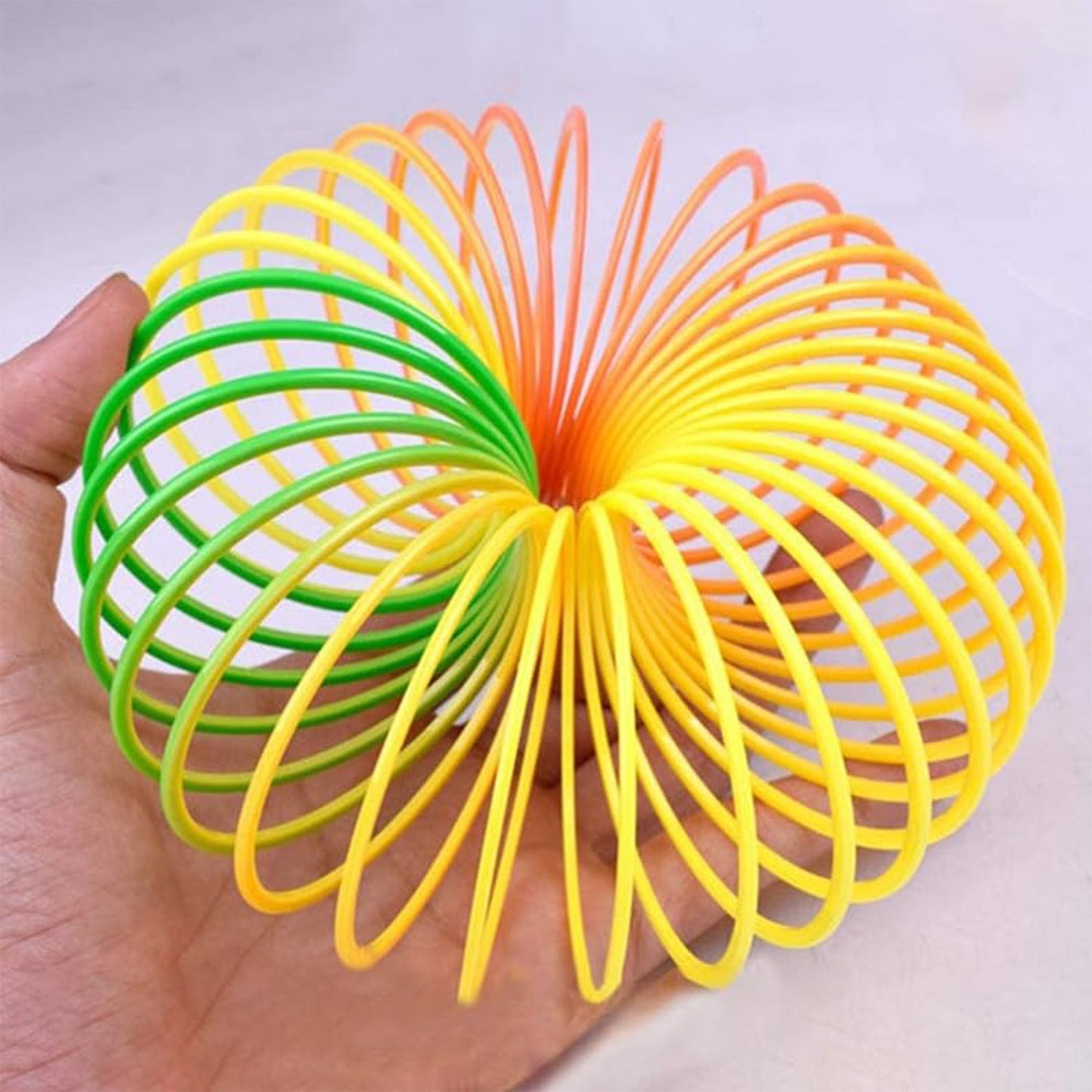 Rainbow Spring, Rainbow Spring Toys, Slinky, Slinky Spring Toy, Toy for Kids, for Kids Adults of All Age Group, for Birthdays, Compact and Portable Easy to Carry (1 Pc)