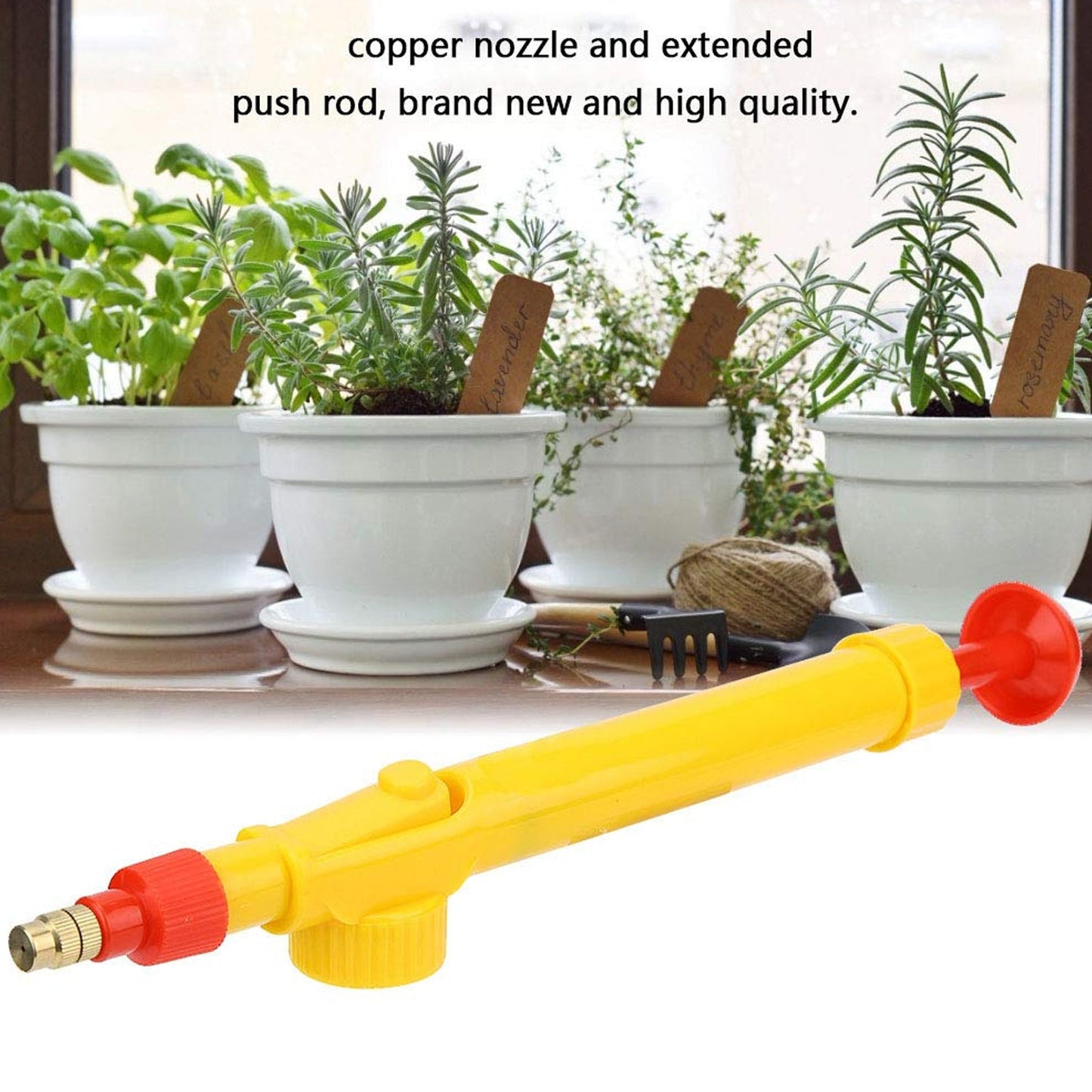 Water Bottle Spray Gun Nozzle Manual Adjustable Water Pump Garden & Washing Hand Held Sprayer, Watering Can Sprayer Pressure Nozzle Irrigation Tool and Pump for Efficient Care - Boost Your Gardening Experience (1 Pc)