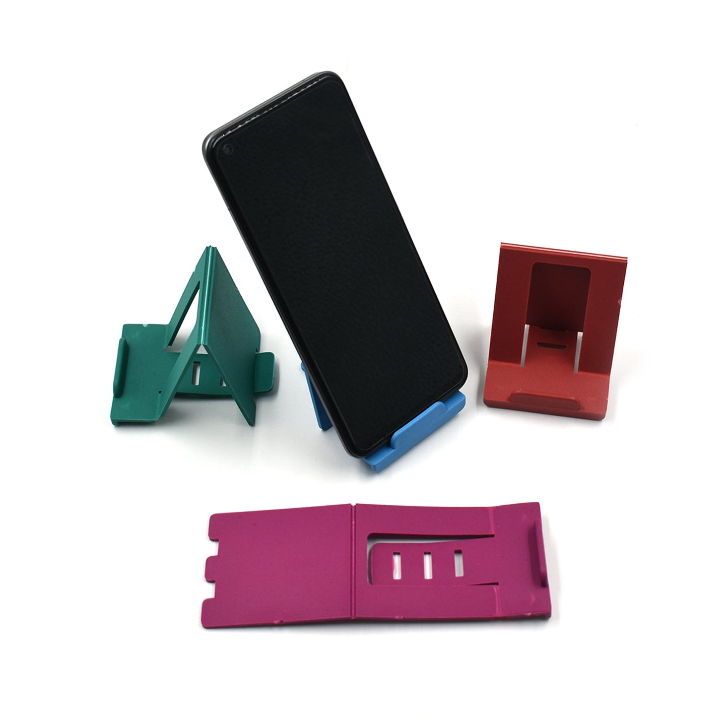 Adjustable mobile stand for holding phones in households and offices.