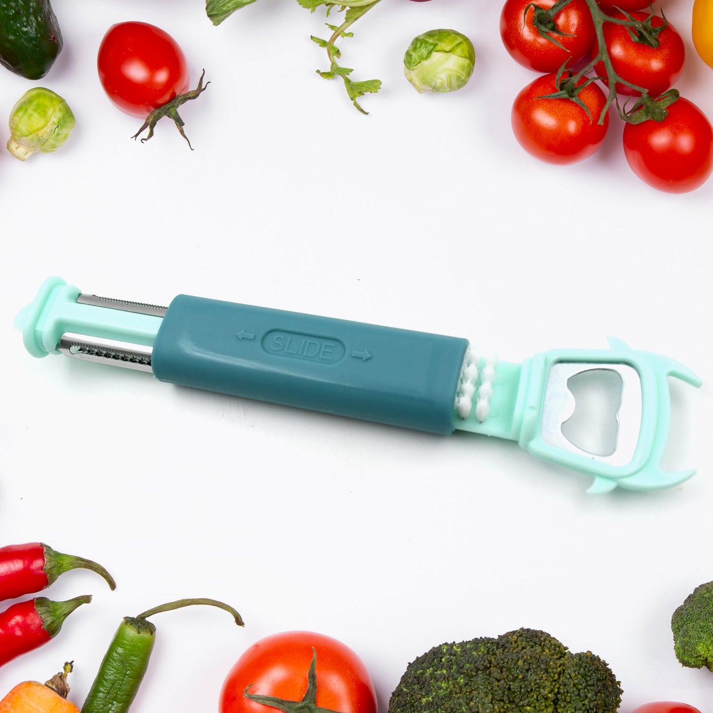 Multifunctional, Vegetable Fruit Peelers Slicer Can Opener 7 In 1 Kitchen Peeler For Veggie Fruit Potato Carrot Durable Kitchen Peeling Tool Non-slip Handle Durable For Potato, Fruit, Vegetables, Carrots, Cucumbers