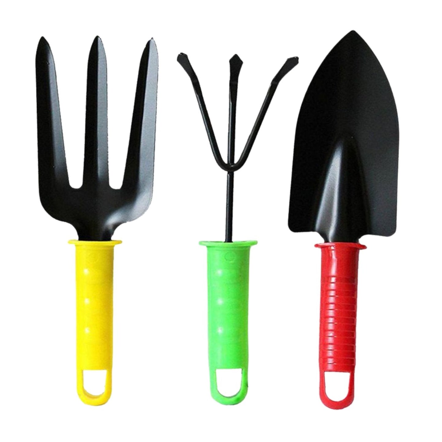 Brightly colored garden tool set for simple gardening tasks