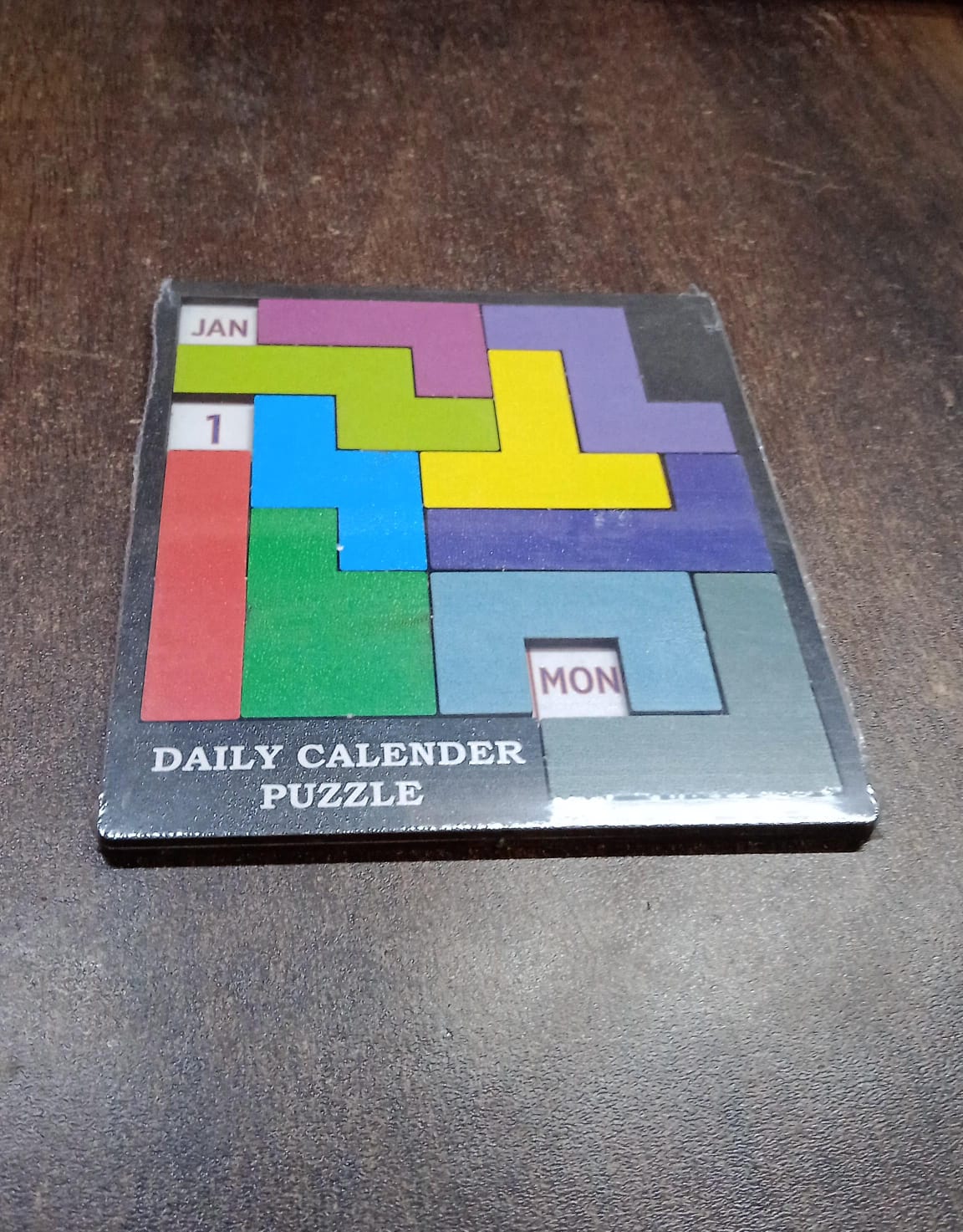 Wooden Daily Calendar Puzzle (Multicolor / 1 Set)