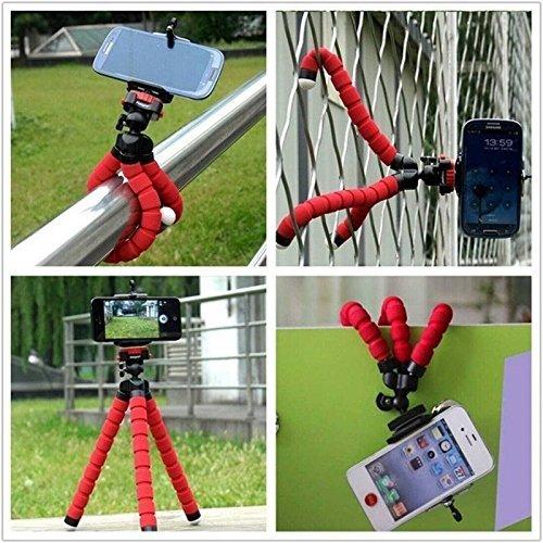 Portable Mini Octopus Tripod Stand with Phone Holder for Live Selfie, Mobile Phone Portable and Adjustable Stand