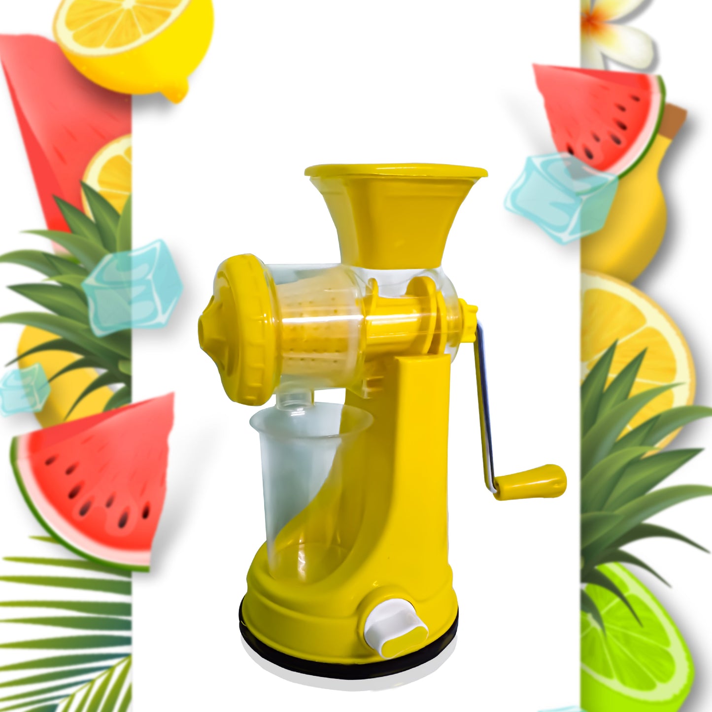 Multi-color nano manual juicer designed for extracting juice from fruits effortlessly.